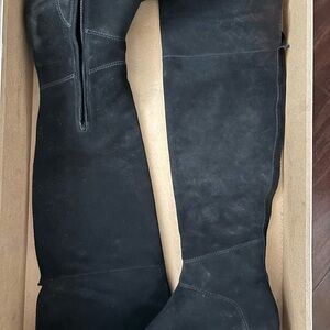 Joie Black Suede Over-the-Knee Boots